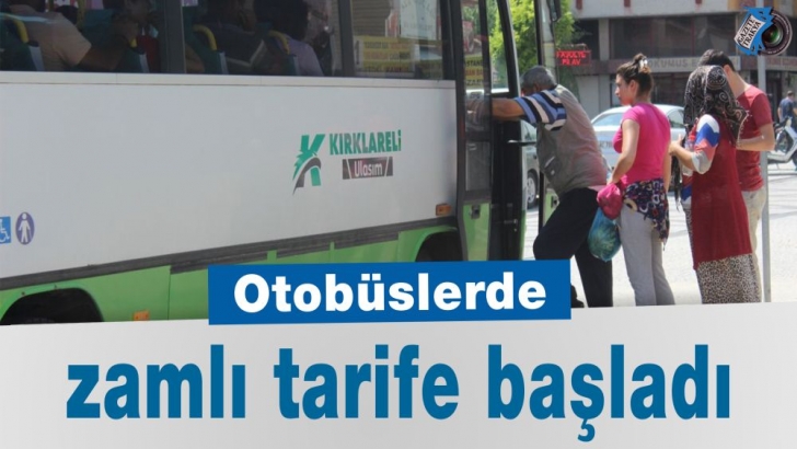 Otobuslerde Zamli Tarife Basladi Gazete Trakya