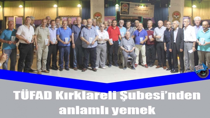 Tufad Kirklareli Subesi Nden Anlamli Yemek Organizasyonu Sanal Basin