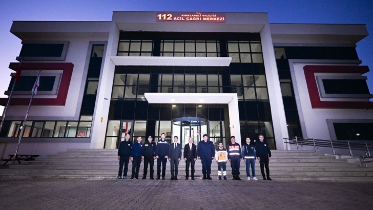 Vali Turan, 112 Acil Çağrı Hizmetleri Müdürlüğünü ziyaret etti… | KIRKLARELİ