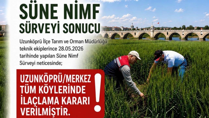 Uzunköprü’de Üreticiler Dikkat! Tüm Köylerde İlaçlama Yapılacak | KIRKLARELİ